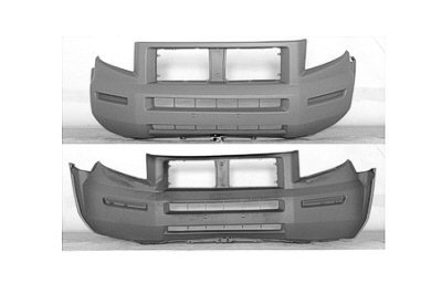 2006-2008 Honda Ridgeline Front Bumper Painted NH689M Billet Silver Metallic Bumpers Keystone HO1000232 NH689M Billet Silver Met