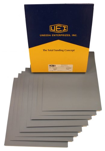 Uneeda M-101853 991A 9 x 11 800 Grit Silicon Carbide Waterproof Paper Wet and Dry Sheet, (Pack of 50) Sanders Uneeda M-101853