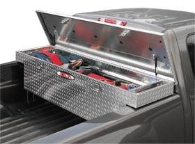 Delta 1-304000 Bright Aluminum Mid Size Single Lid Crossover Truck Box Truck Bed Toolboxes Delta 1-304000