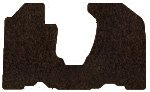 Ford E-350 Econoline Club Wagon Carpeted Floor Mats 1 Pc Front - Dark Brown (1977 77 ) AMSLD80976MJSN1 Custom Fit Auto Mat Store VT4|3302070|47609|976_7
