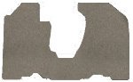GMC G3500 Carpeted Floor Mats 1 Pc Front - Gray (1979 79 1980 80 1981 81 1982 82 ) AMSVMIN966OLE5A Custom Fit Auto Mat Store VT4|3348010|47609|966_5