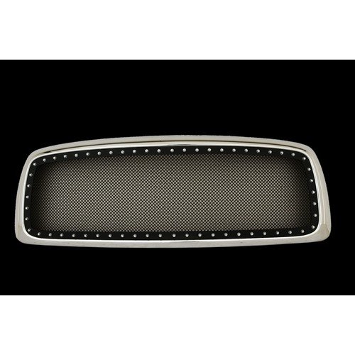 Paramount Restyling 46-0313 Evolution Black Stainless Steel Wire Mesh Packaged Grille, 1 Piece Grilles Paramount Restyling 46-0313
