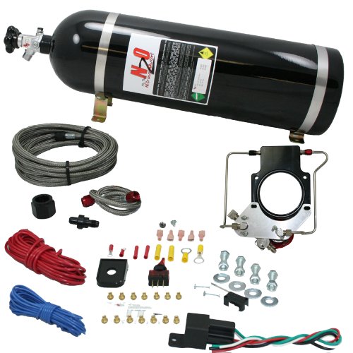 Nitrous Outlet 90mm 05-10 GM Truck Plate System (15lb Bottle) Nitrous Kits Nitrous Outlet 00-10128-15