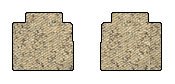 Maybach 62 Berber Floor Mats 2 Pc Fronts - With Divider - These are Maybach 62 Rear Seat Mats Not Front Seat Mats. Due to their size, these mats are charged as front mat pricing. - Beige (2004 04 2005 05 2006 06 2007 07 2008 08 2009 09 2010 10 2011 11 2012 12 ) AMSY32Q903ON2IY Custom Fit Auto Mat Store TB5|3570150|T405|903
