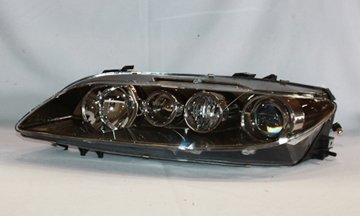 2006-2008 MAZDA 6 I; HALOGEN AUTOMOTIVE REPLACEMENT HEAD LIGHT LEFT TYC 20-6804-01 Headlight Bulbs TYC 20-6804-01
