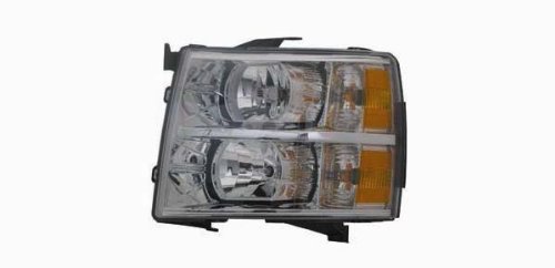 2007-2010 CHEVROLET SILVERADO 1500 2500 3500 AUTOMOTIVE REPLACEMENT HEAD LIGHT LEFT TYC 20-6818-00 Headlight Bulbs TYC 20-6818-00