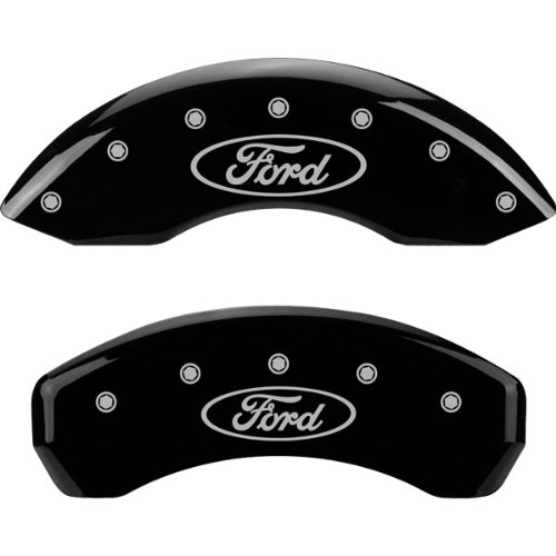MGP Caliper Covers Ford Explorer Adrenaline 2002 2003 2004 2005 (Licensed Logo) - Black Calipers Without Pads MGP Caliper Covers 10040-S-FRD-BK