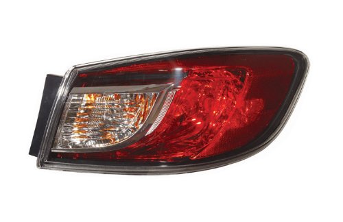 Mazda 3 Passenger Side Replacement Tail Light Side Marker Assemblies Top Deal LT-MAZ3104STD-DPO-R-A