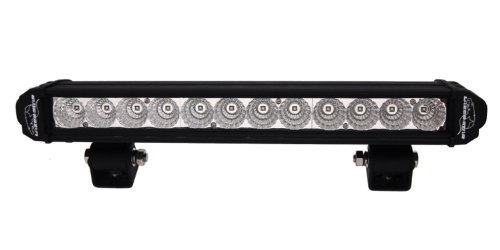Lazer Star 131202 LX LED Black Finish 14 3 Watt 12-LED Single Row Flood Light Bar Lighting Lazer Star 131202