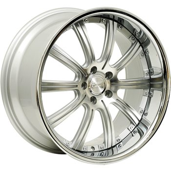 Concept One 748 RS-10 Silver Machined Wheel with Painted Finish (20x8.5/5x112mm) Car Concept One C748 2085 38 5P CSF-A