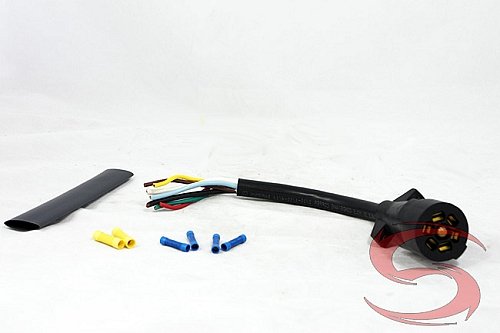 Bargman 7-Way Molded Trailer End Kit w/ 1' Cable (Includes Hardware) Wiring Bargman ST-54-67-525