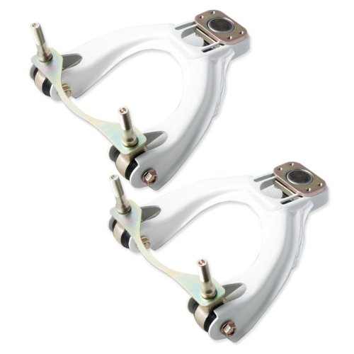 Fastwayracer FW-CK+BH-F-EG-WT, Civic/Integra Adjustable White Front Upper Arm Camber Kit + Bushing Kit Camber Caster Parts Fastwayracer FW-CK+BH-F-EG-WT