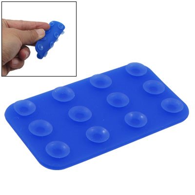 Amico Blue Soft Silicone Double Side Suction Cup Rectangle Mobile Sucker Dash Covers & Pads Amico a11011100ux0122