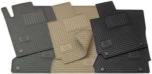 Mercedes Benz 2007-2012 GL Class OEM All Season Floor Mats (Includes 3rd Row)-GREY Custom Fit Mercedes-Benz Mercedes BQ 668 0688 and BQ 668 0691
