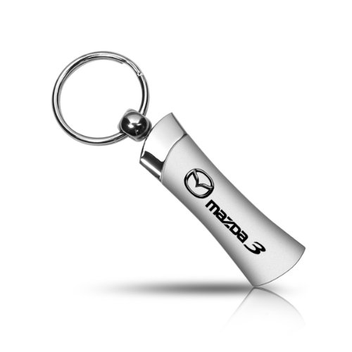 Mazda 3 Logo Blade Style Metal Key Chain, Official Licensed Key Chains Mazda KC1700.MZ3