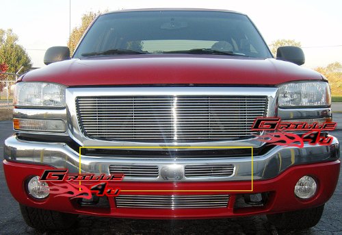 APS G85472A Polished Aluminum Billet Grille Replacement for select GMC Sierra 1500 Models Grilles APS G85472A