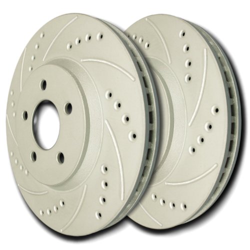 SP Performance F54-163 Rear Drilled - Slotted Rotor Pair Ford E-Series 08-11 Rotors SP Performance F54-163