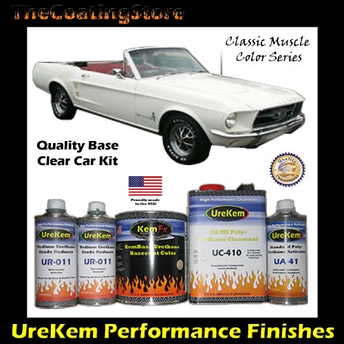 Classic Wimbeldon White Basecoat Clearcoat Car Paint Kit Body Paint Kemparts WIMBELDON-BCKIT-G