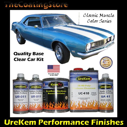 Classic Lemans Blue Metallic Basecoat Clearcoat Car Paint Kit Body Paint Kemparts LEMANS-BCKIT-G