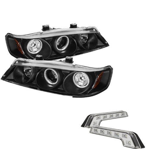 Headlight Assemblies Carpart4u CP4-PD-HA94-CCFL-BK+LBENZ-C