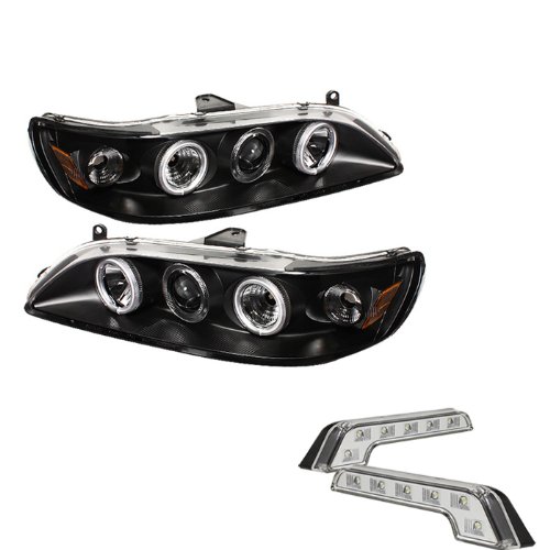 Headlight Assemblies Carpart4u CP4-PD-HA98-CCFL-BK+LBENZ-C