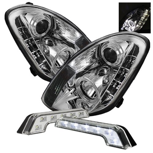 Headlight Assemblies Carpart4u CP4-PD-IG35034D-DRL-C+LBENZ-C