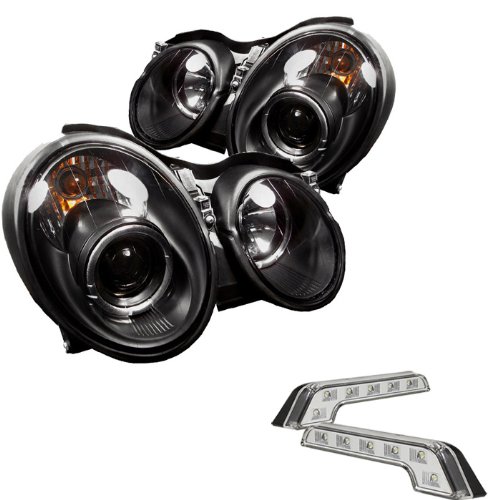 Headlight Assemblies Carpart4u CP4-PD-MBCLK98-HL-BK+LBENZ-C