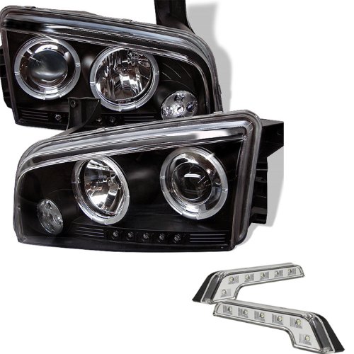 Headlight Assemblies Carpart4u CP4-PD-DCH05-LED-BK+LBENZ-C