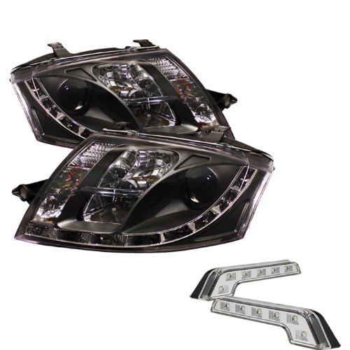 Headlight Assemblies Carpart4u CP4-PD-ATT00-DRL-BK+LBENZ-C