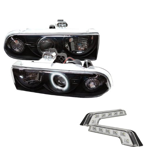 Headlight Assemblies Carpart4u CP4-PD-CS1098-CCFL-BK+LBENZ-C