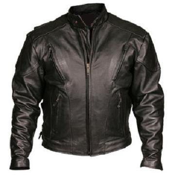 Mens Vented Leather Motorcycle Jackets with Zippered Air Vents, Jackets available in all sizes Jackets & Vests Billys Biker Gear MJ711-SS-52