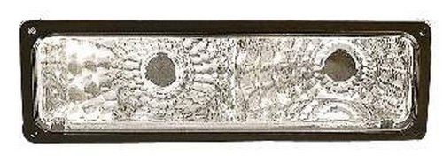 Chevy / GMC C / K 10 Truck 94-02 / Suburban / Yukon 92-99 / Blazer 92-94 / Tahoe 95-99 Parking Signal Light Diamond Black Composite Type Turn Signal Bulbs Depo 332-1615PXUSC