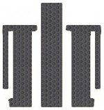 Toyota Sienna Custom-Fit All-Weather Rubber Floor Mats 2nd & 3rd Seat - 7 Passenger|No Front Console - 3pc Kit - Gray (2011 11 2012 12 ) AMSXRJ7435167||8024IX0A Custom Fit Auto Mat Store RT12|3806990|435167||802