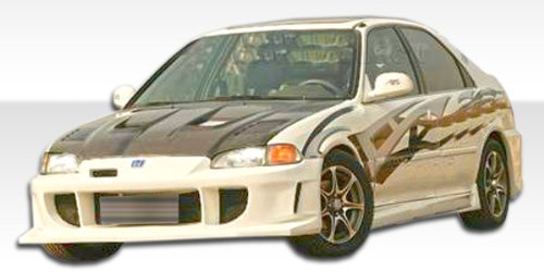1992-1995 Honda Civic 2DR Duraflex J-Spec Body Kit - 4 Piece - Includes J-Spec Front Bumper Cover (106925) Buddy Side Skirts Rocker Panels (101097) Buddy Rear Bumper Cover (101115) Body Duraflex 106985