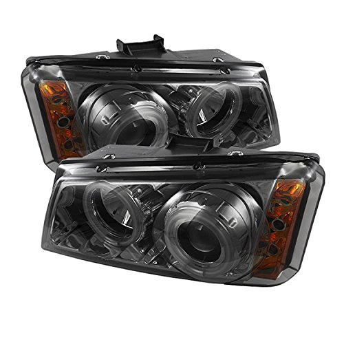 Spyder Auto PRO-YD-CS03-CCFL-SM Chevy Silverado 1500/2500/3500 Smoke CCFL LED Projector Headlight with Replaceable LEDs Headlight Assemblies Spyder Auto PRO-YD-CS03-CCFL-SM
