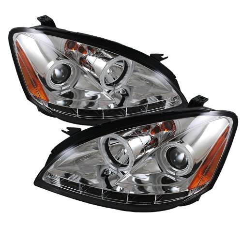 Spyder Auto PRO-YD-NA02-CCFL-C Nissan Altima Chrome CCFL LED Projector Headlight with Replaceable LEDs Headlight Assemblies Spyder Auto PRO-YD-NA02-CCFL-C