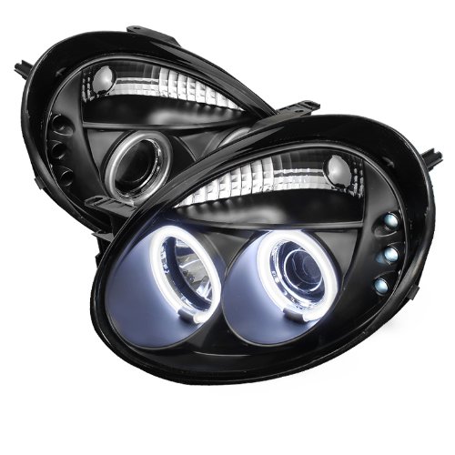 Spyder Auto PRO-YD-DN03-CCFL-BK Dodge Neon Black CCFL LED Projector Headlight with Replaceable LEDs Headlight Assemblies Spyder Auto PRO-YD-DN03-CCFL-BK