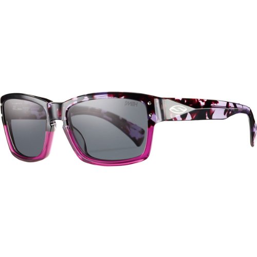 Smith Optics Chemist Premium Lifestyle Polarized Outdoor Sunglasses/Eyewear - Black Violet Split/Gray / Size 55-17-135 Goggles Smith Optics CHTPGYBVS-FB