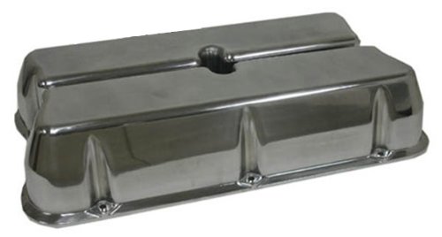 1962-85 Ford Small Block 289-302-351W-5.0L Tall Polished Aluminum Valve Covers w/o Holes - Smooth Valve Covers CFR Performance - Ford Valve Covers HZ-6728-H