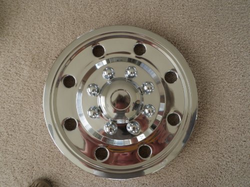 16 Stainless Steel Trailer Rim Wheel Cover Pair Hubcaps JSST1608