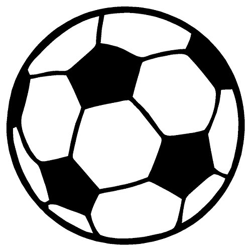 Bumper Stickers, Decals & Magnets Sassy Stickers soccer-ball-4in-sassy
