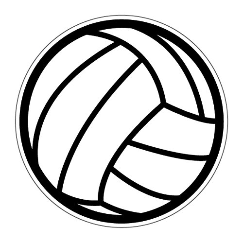 Bumper Stickers, Decals & Magnets Sassy Stickers volleyball-print-sassy