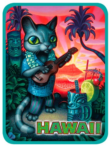 Bumper Stickers, Decals & Magnets Pacifica Island Art DCL319