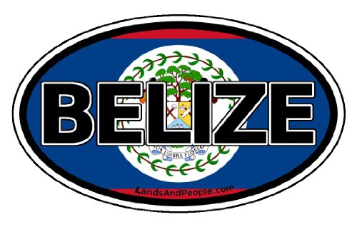 Bumper Stickers, Decals & Magnets LandsAndPeople belize_0003