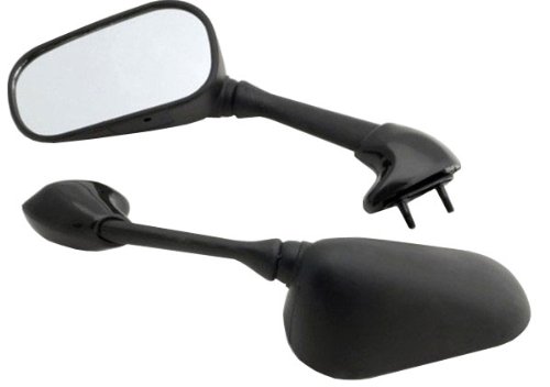 Yamaha Yzf R6 Yzf-R6 Yzfr6 Black Mirrors 2006 2007 Mirrors alphamoto RMI-MA017-BLACK