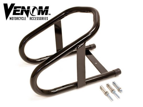 New Venom 6.5 Tire Wheel Removable Chocks Trailering Motorcycle Wheel Chock For Harley Davidson, Yamaha, Honda, Kawasaki, Suzuki, Ducati, BMW - Sport Street Bike, Cruiser Bike, Touring Bike, Motorcycle Stands Venom SMI3012-2