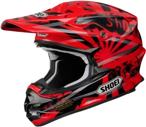 Shoei VFX-W Dissent Motocross Helmet TC-1 Red Large L Helmets Shoei 0145-7701-06
