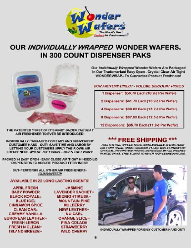 Air Fresheners Wonder Wafers Clean car