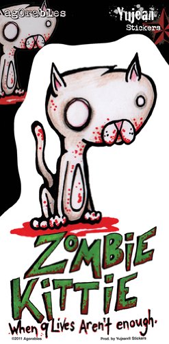 Agorables - Zombie Kitty - Sticker / Decal Bumper Stickers Agorables YJ-JA485