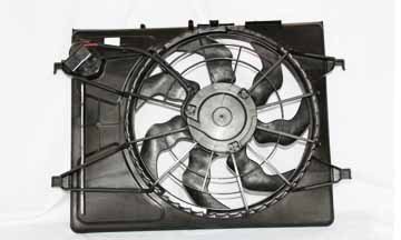 07-10 HYUNDAI ELNTR SDN AT/09 WGN RADIATOR & COND (S) CONDENSER FAN ASSEMBLY Fans TYC 621710
